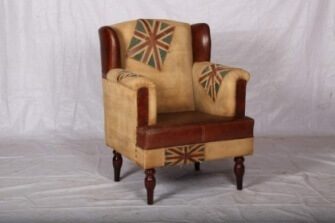 Leather Canvas Sofa
