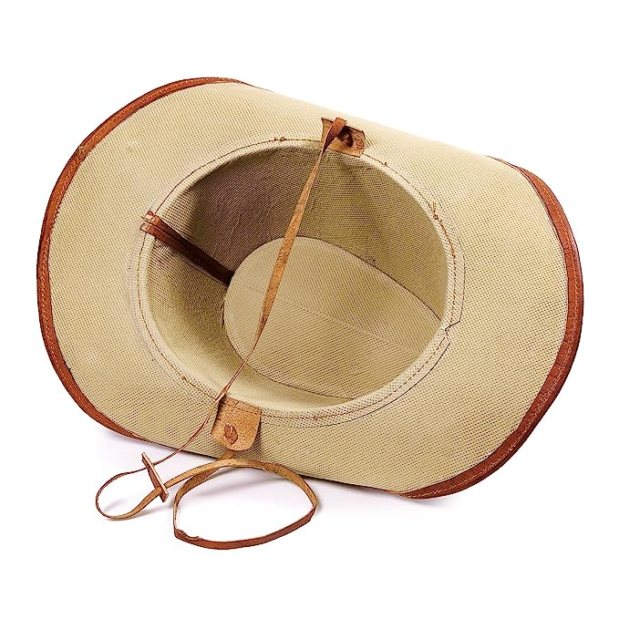 IndiFash Leather Stylish Fashionable Cowboy Hat for Unisex thumbnail 2
