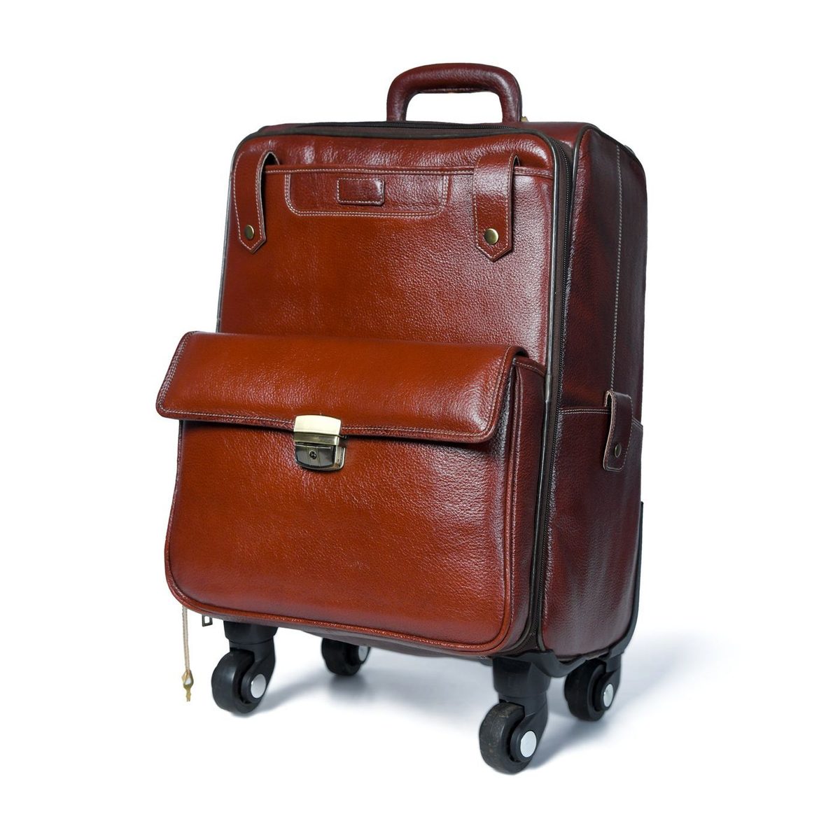 Leather Cabin Trolley Bag Carry-On thumbnail 2