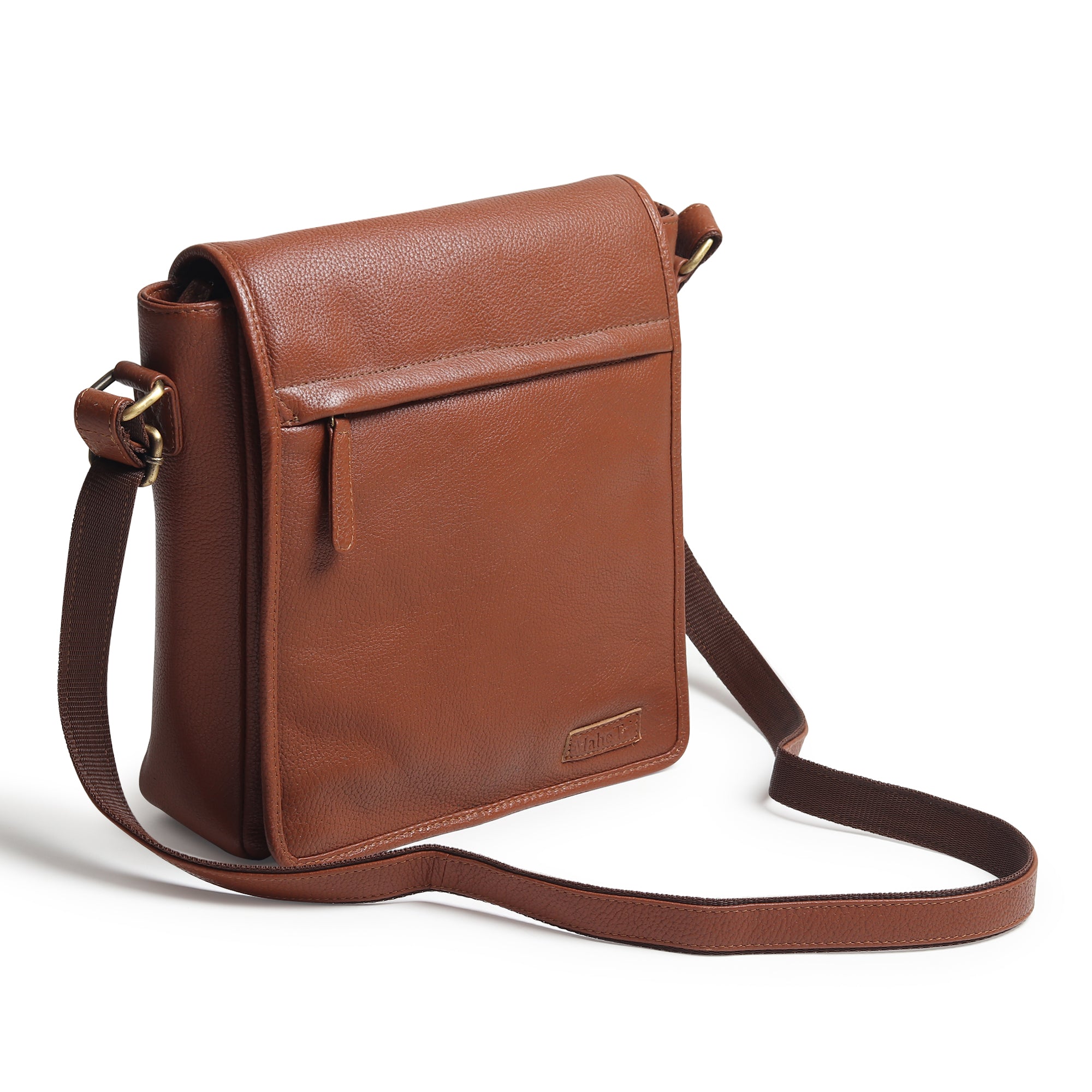 Leather Crossbody Bag For Travel Work thumbnail 3