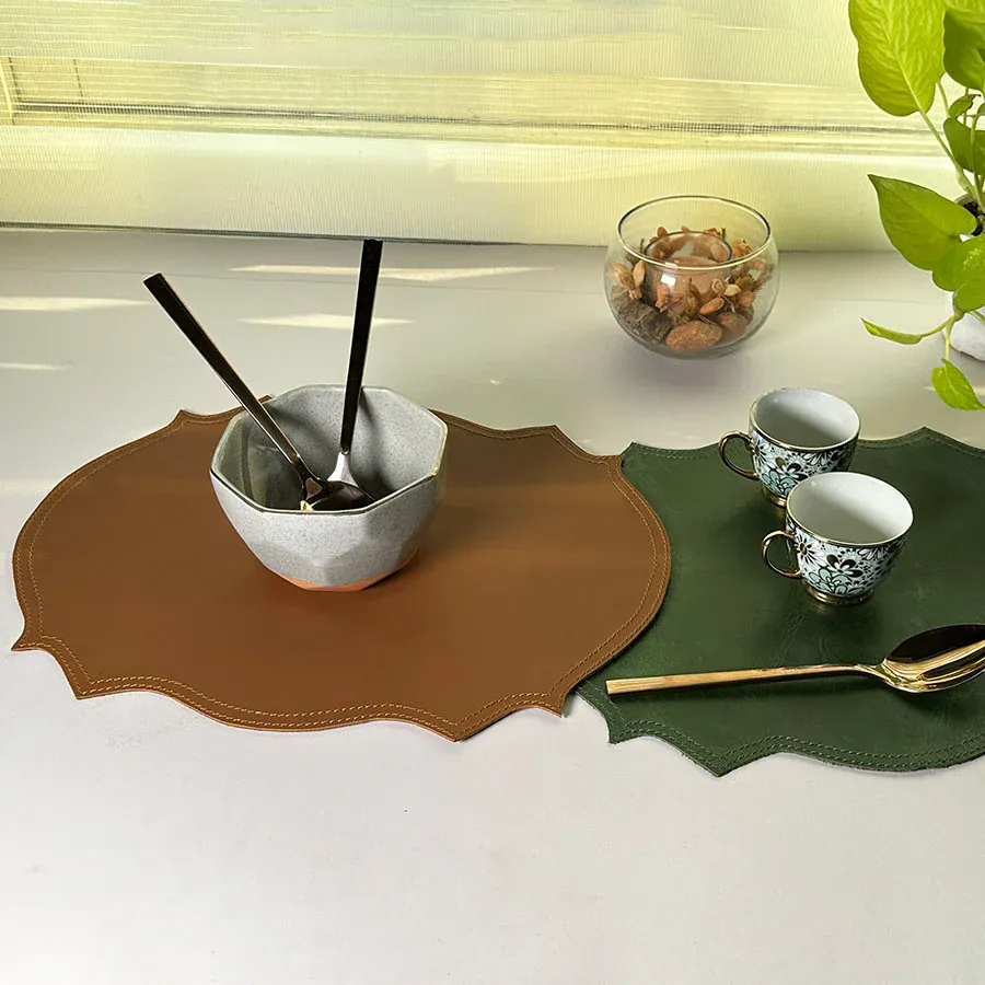Premium Leather Dining Table Placemats thumbnail 2