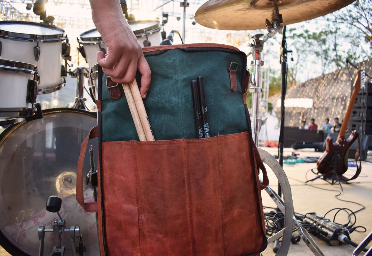 Genuine Leather Drumstick Bag For Drummers thumbnail 6