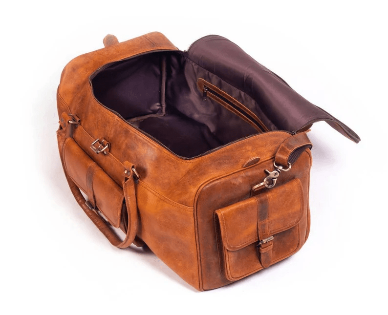 Handcrafted Heritage Leather Duffle Bag thumbnail 3