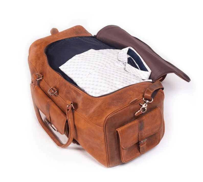 Handcrafted Heritage Leather Duffle Bag thumbnail 4