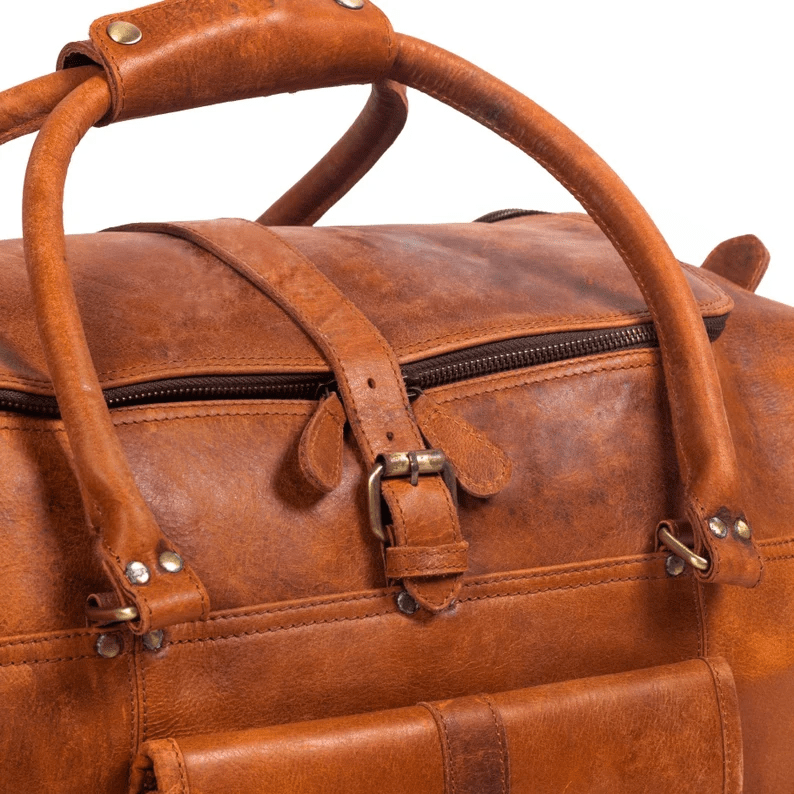 Handcrafted Heritage Leather Duffle Bag thumbnail 5
