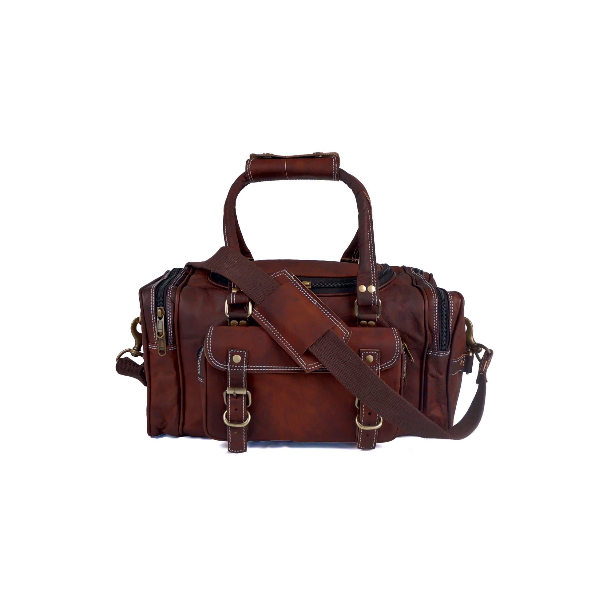 Leather Gym Duffle Bag thumbnail 2