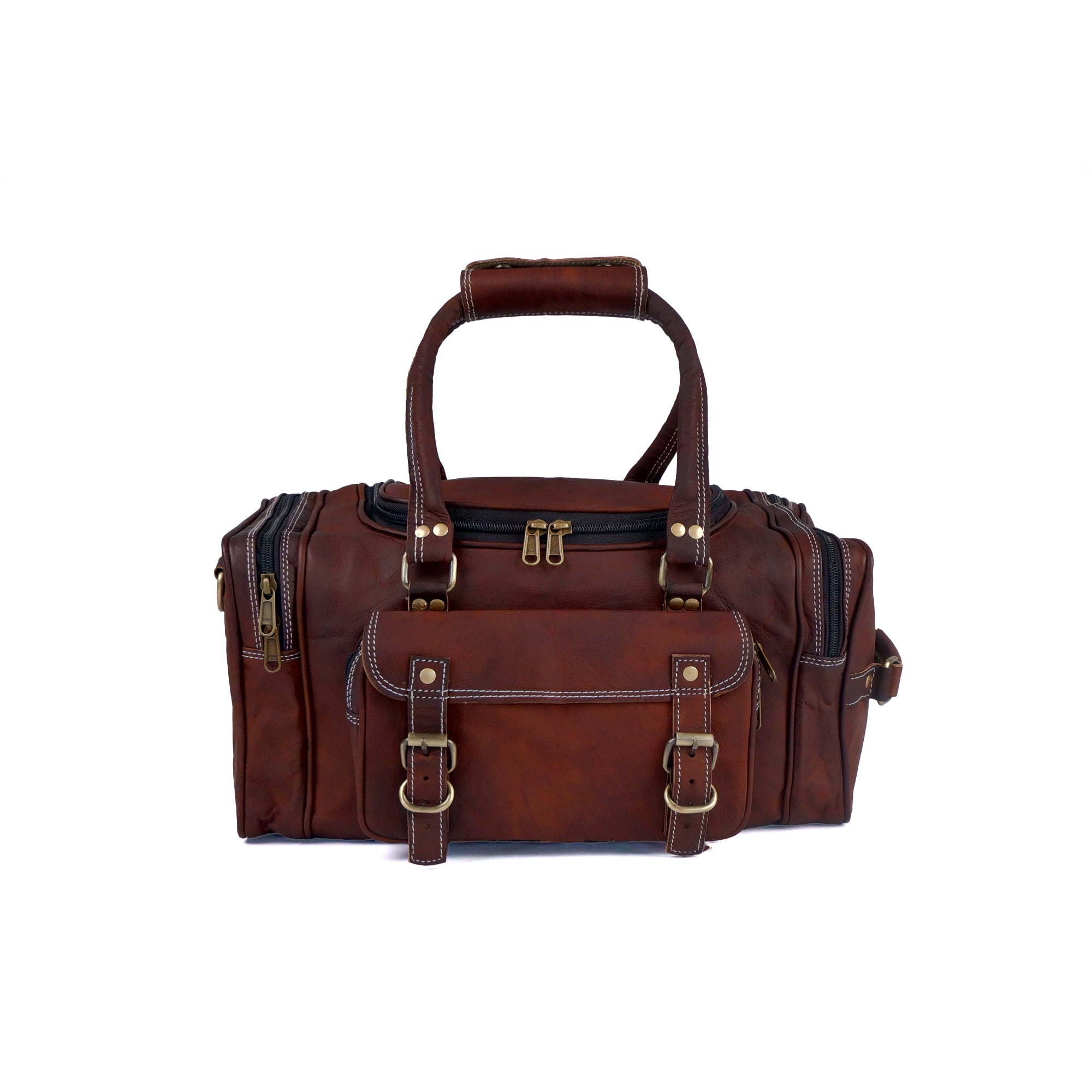 Leather Gym Duffle Bag thumbnail 5
