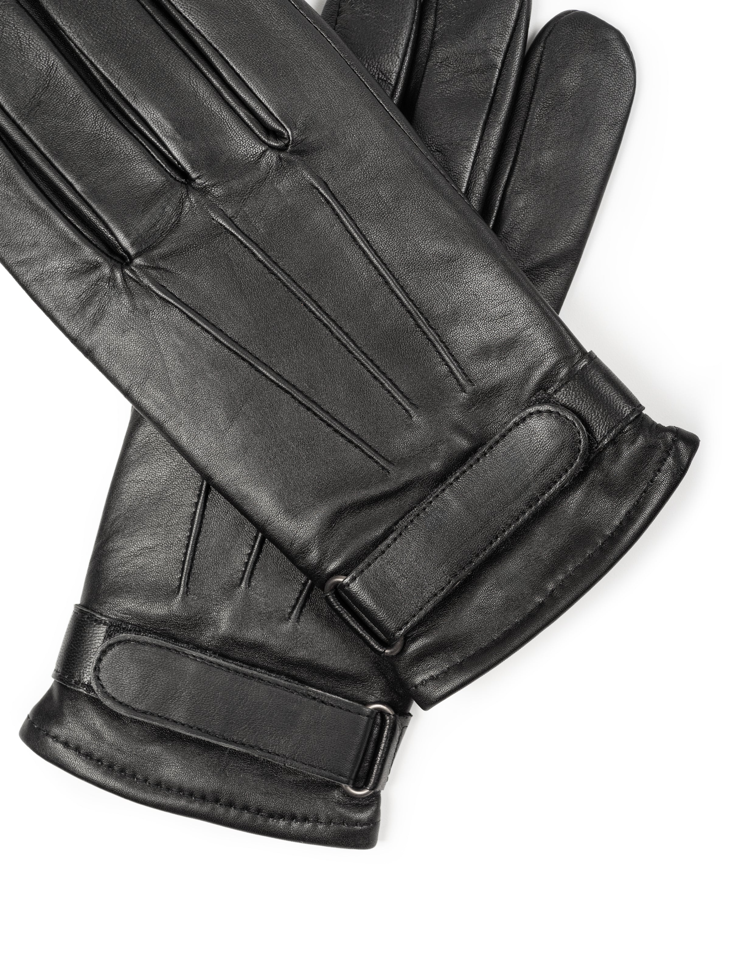 Leather Gloves-Velcro Fastening thumbnail 3