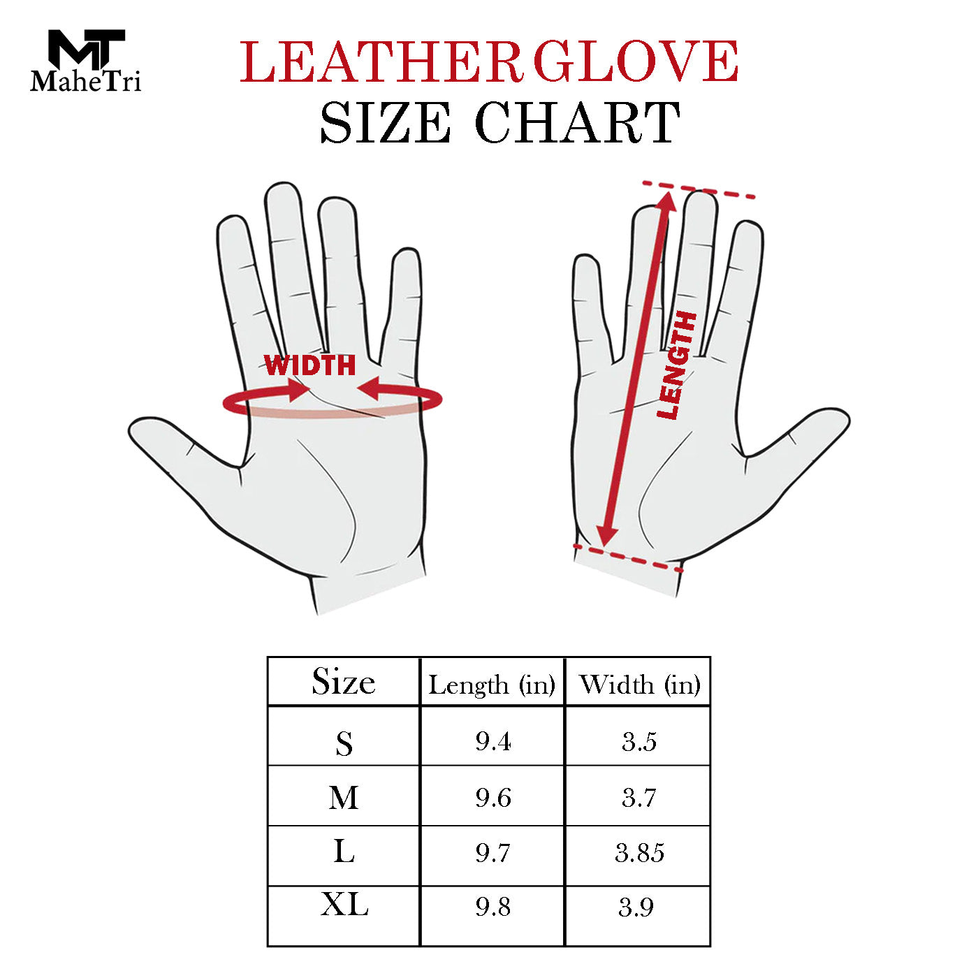 Leather Gloves-Velcro Fastening thumbnail 5