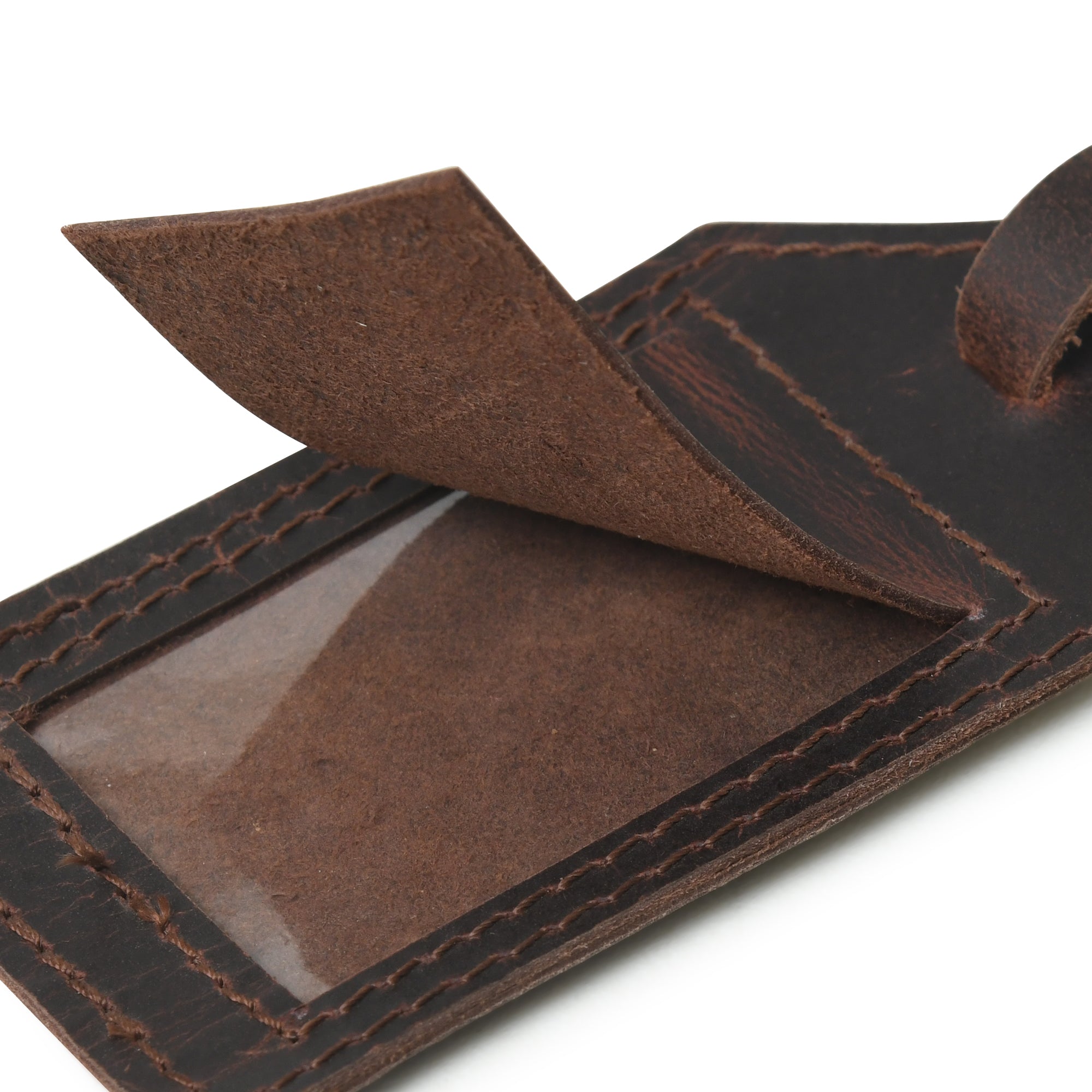 Leather Luggage Tag Set thumbnail 3