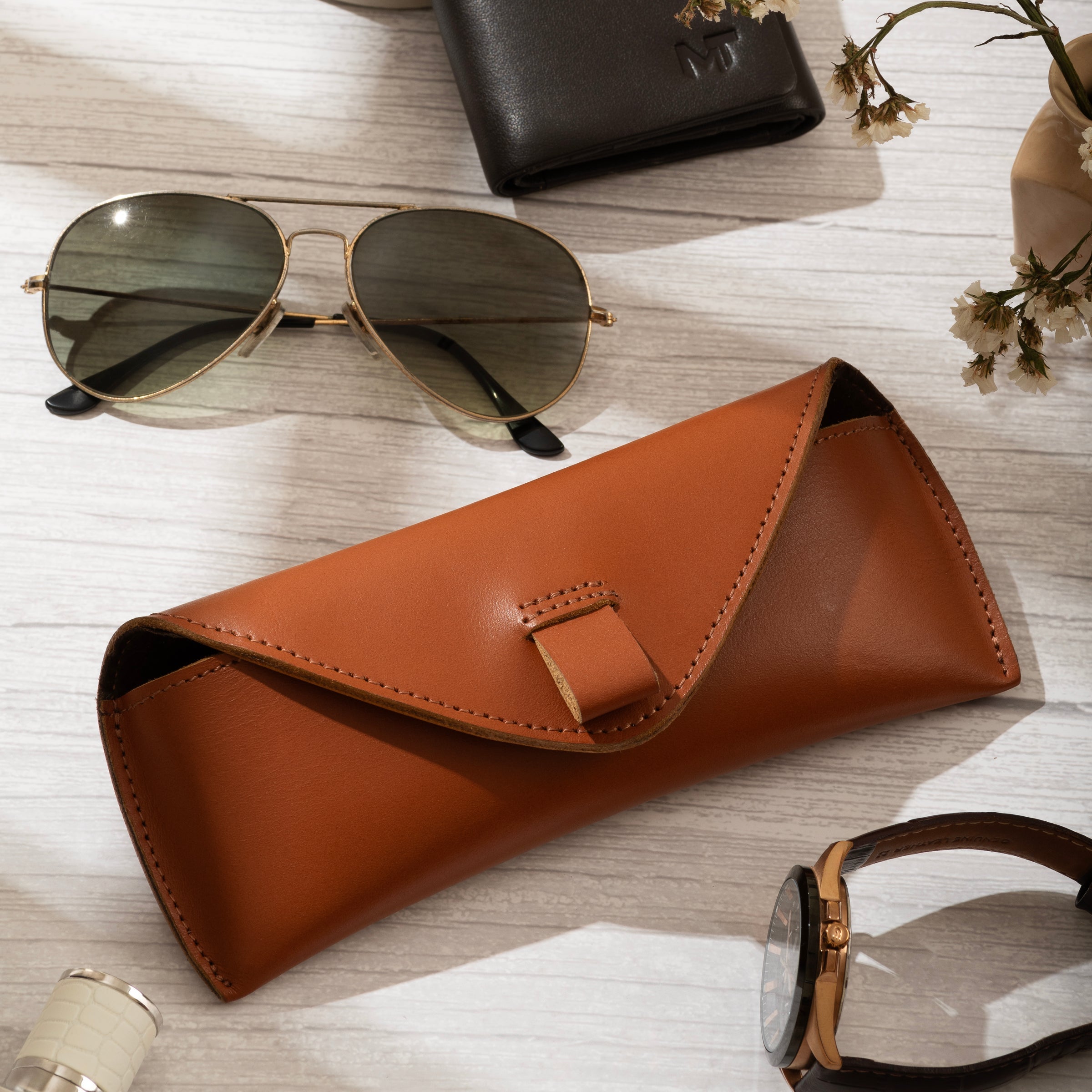 Leather Sunglasses Case