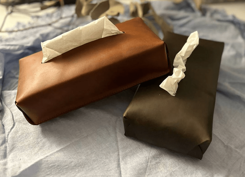 Leather Tissue Box thumbnail 2