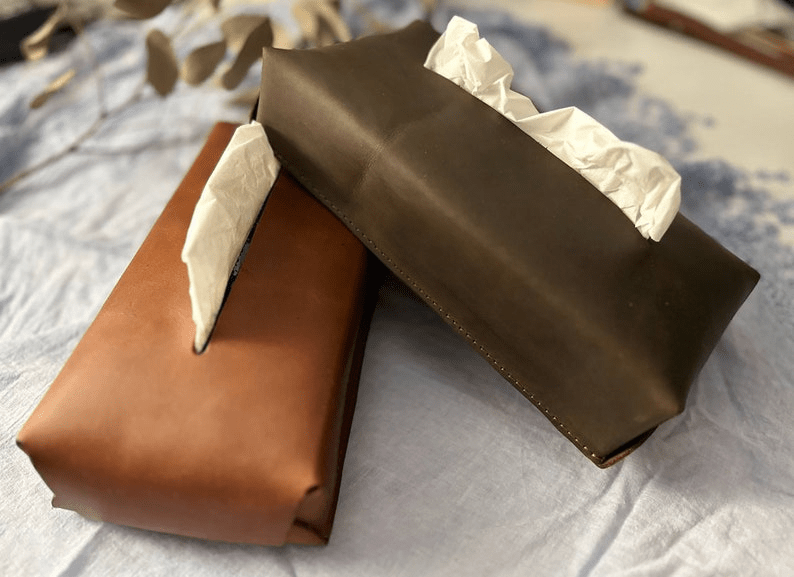 Leather Tissue Box thumbnail 3