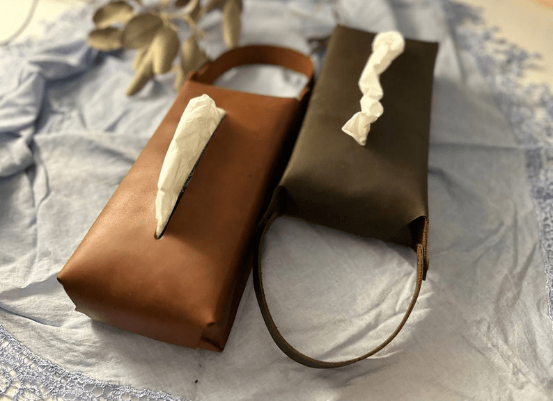 Leather Tissue Box thumbnail 4
