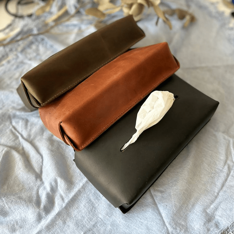 Leather Tissue Box thumbnail 5
