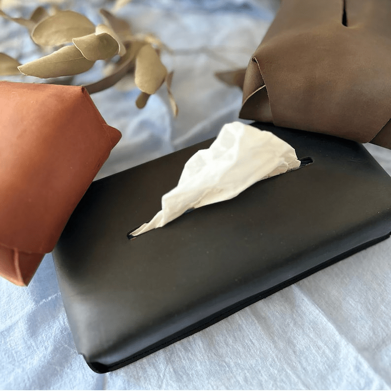 Leather Tissue Box thumbnail 6