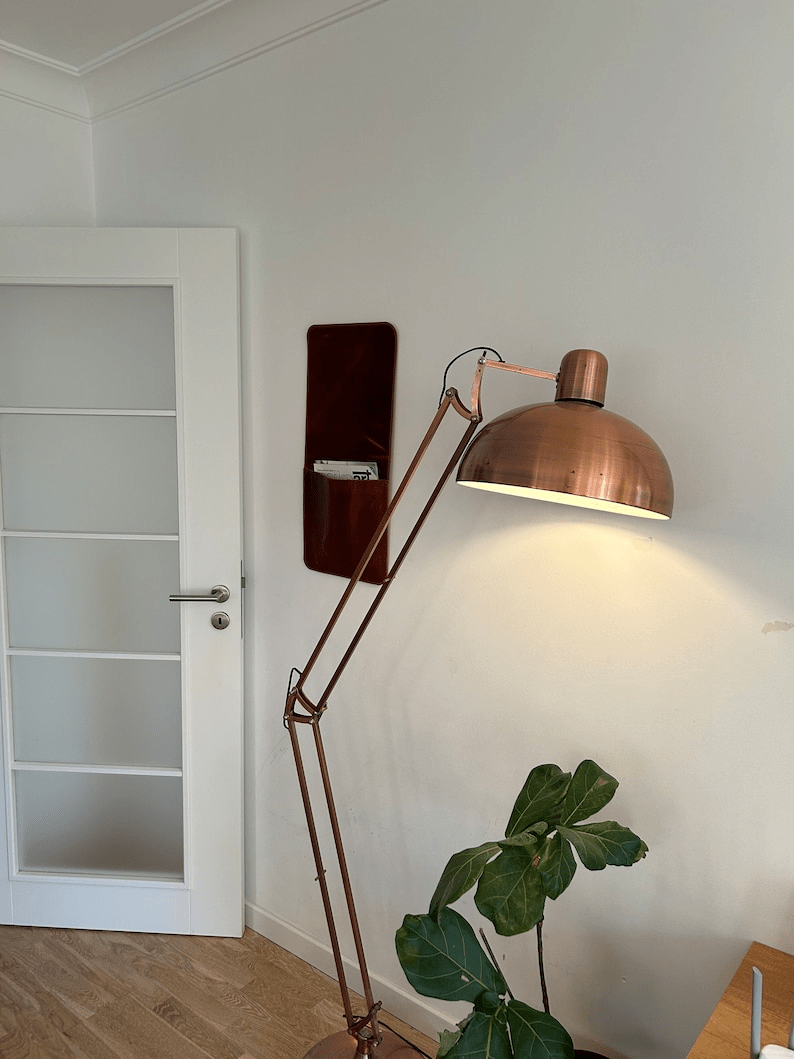 Leather Wall Storage Organizer thumbnail 3