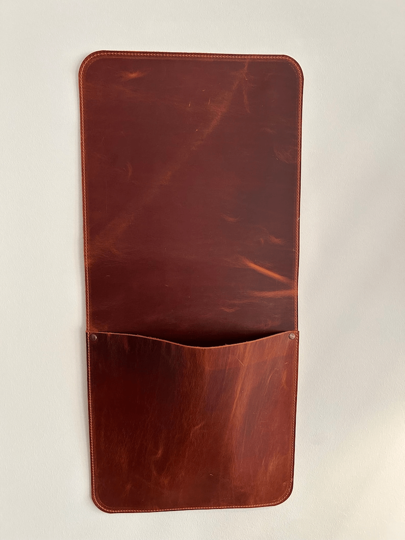 Leather Wall Storage Organizer thumbnail 5