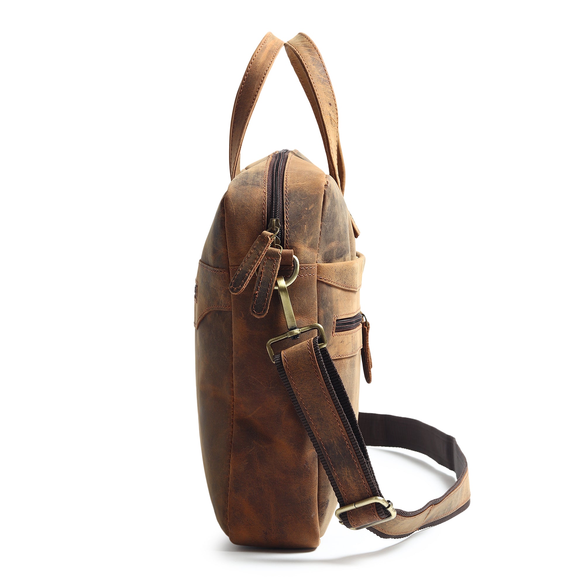 Manhattan Leather Office Briefcase thumbnail 10