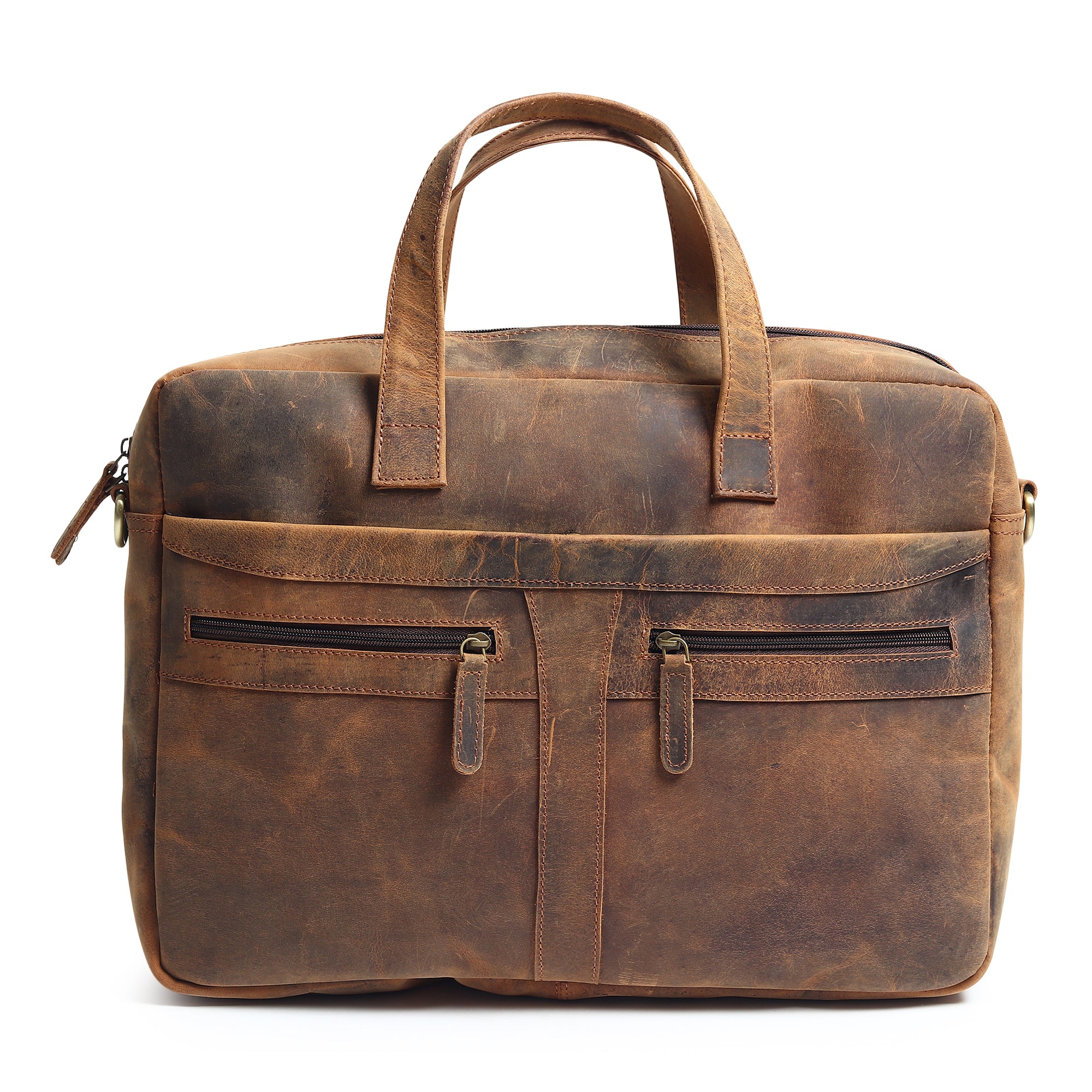 Manhattan Leather Office Briefcase thumbnail 7