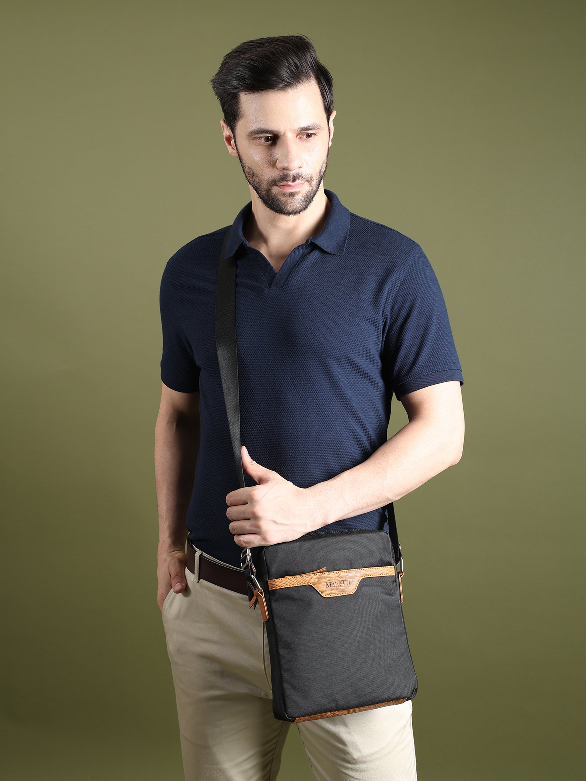 Mark Canvas Side Messenger Bag thumbnail 14