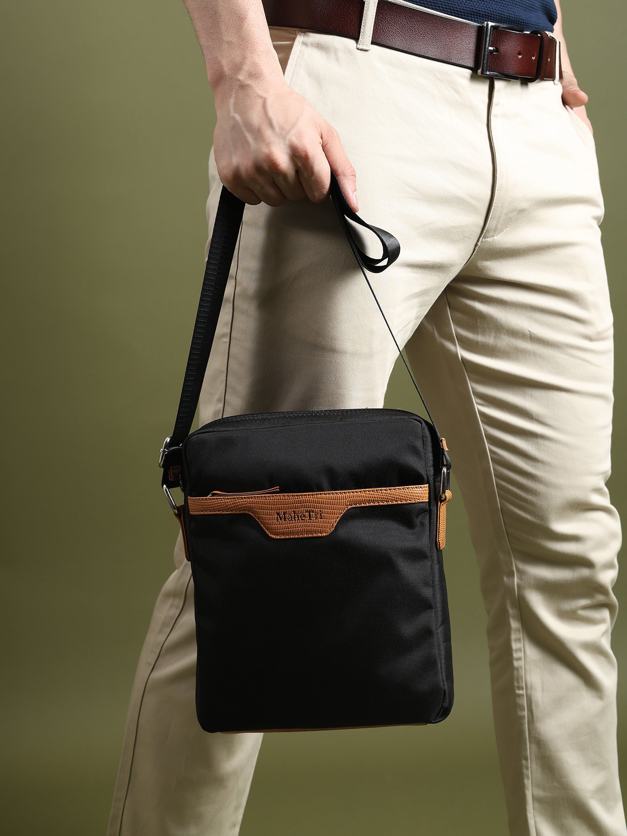 Mark Canvas Side Messenger Bag thumbnail 6