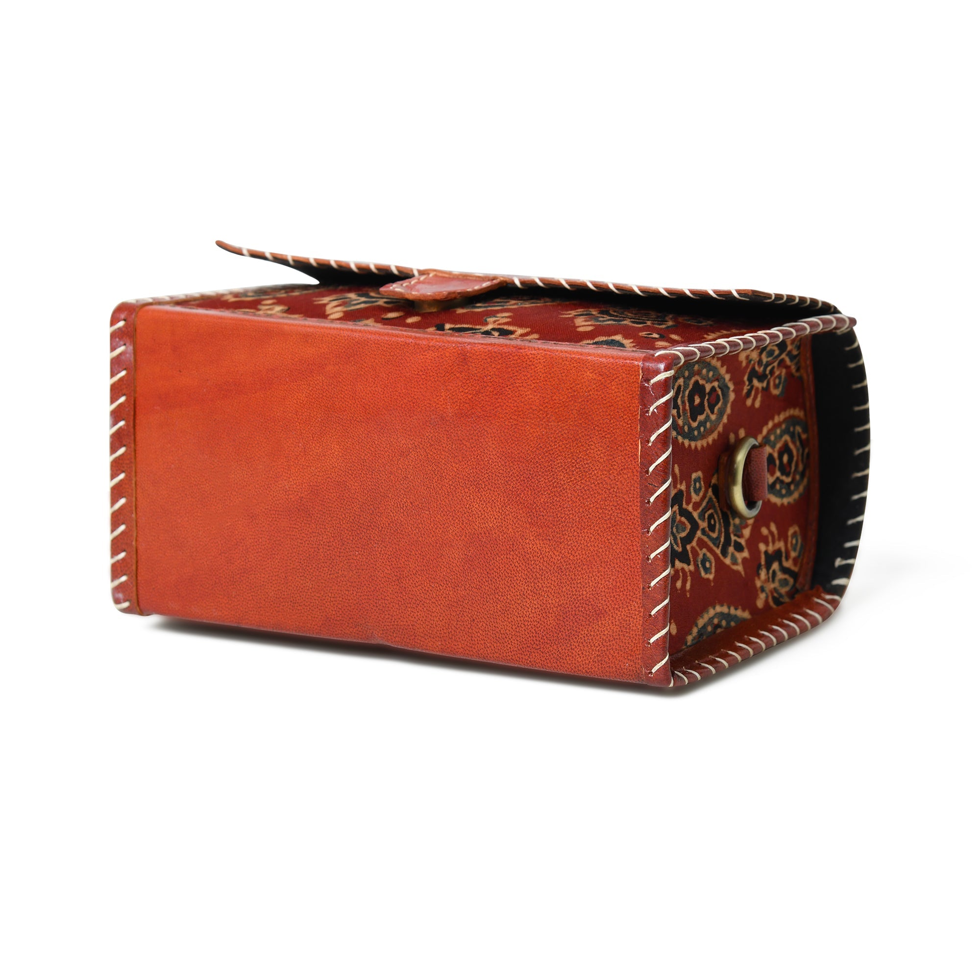 Maroon Mystique Ajrakh Satchel Purse thumbnail 8