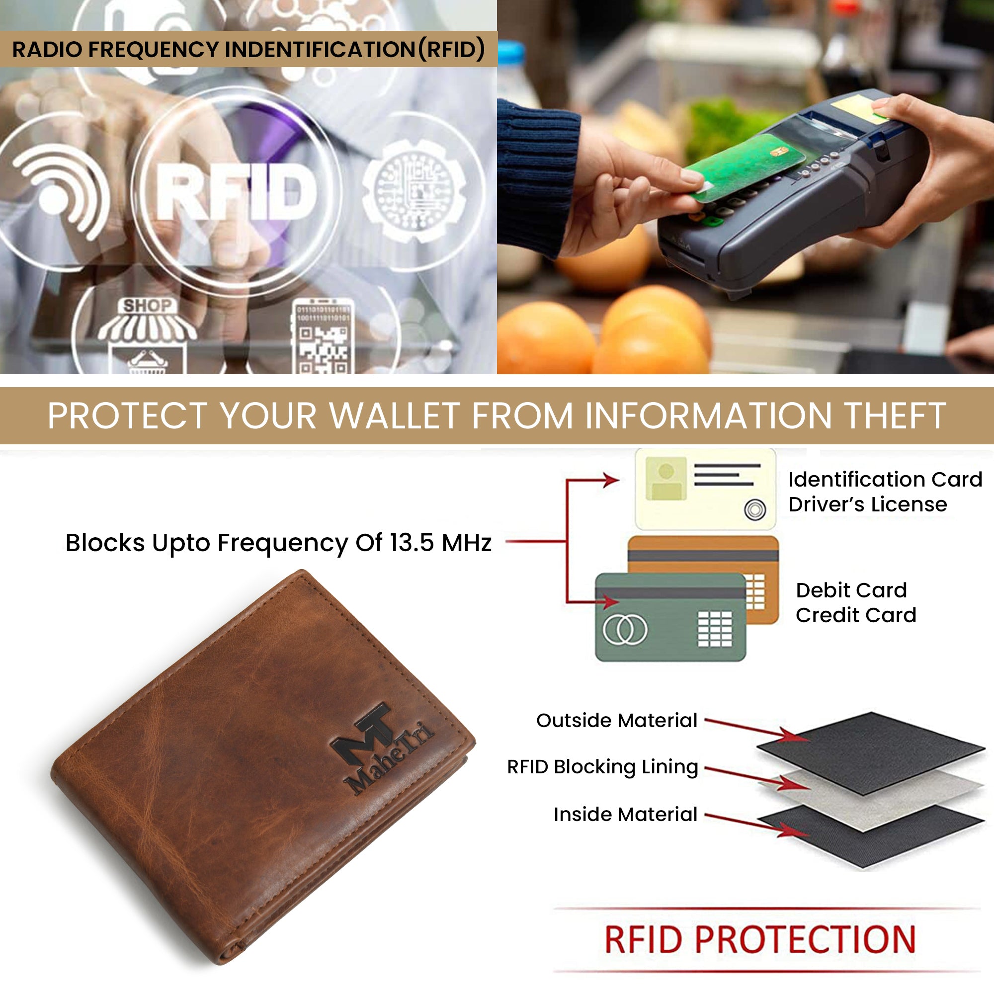 Maxton Bi-Fold Leather Wallet thumbnail 5