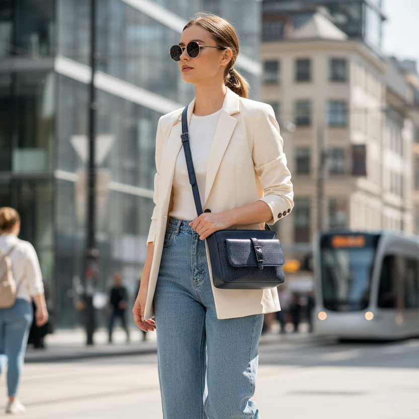 Metro Leather Crossbody Bag thumbnail 2