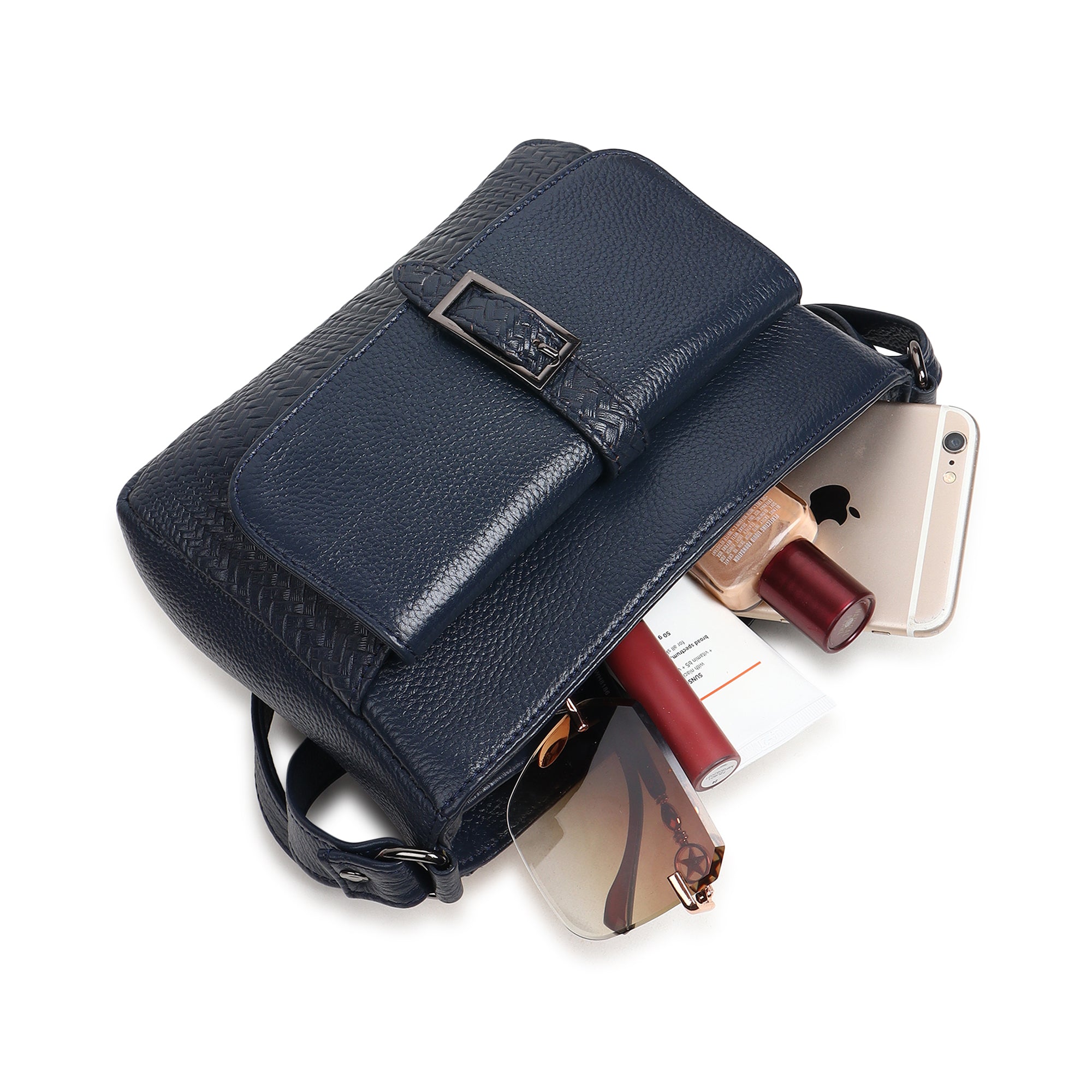 Metro Leather Crossbody Bag thumbnail 6