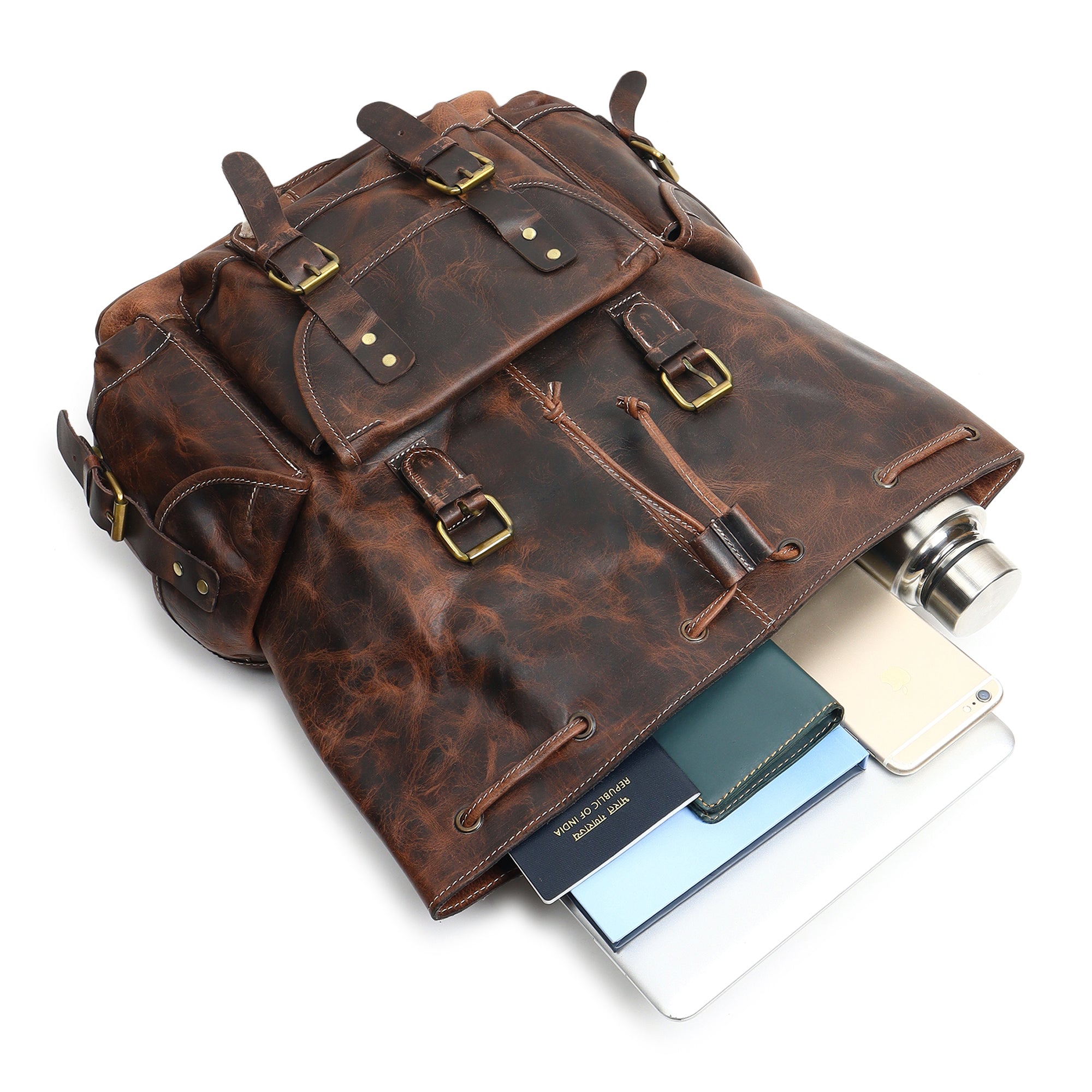 Metro Leather Office Backpack thumbnail 8