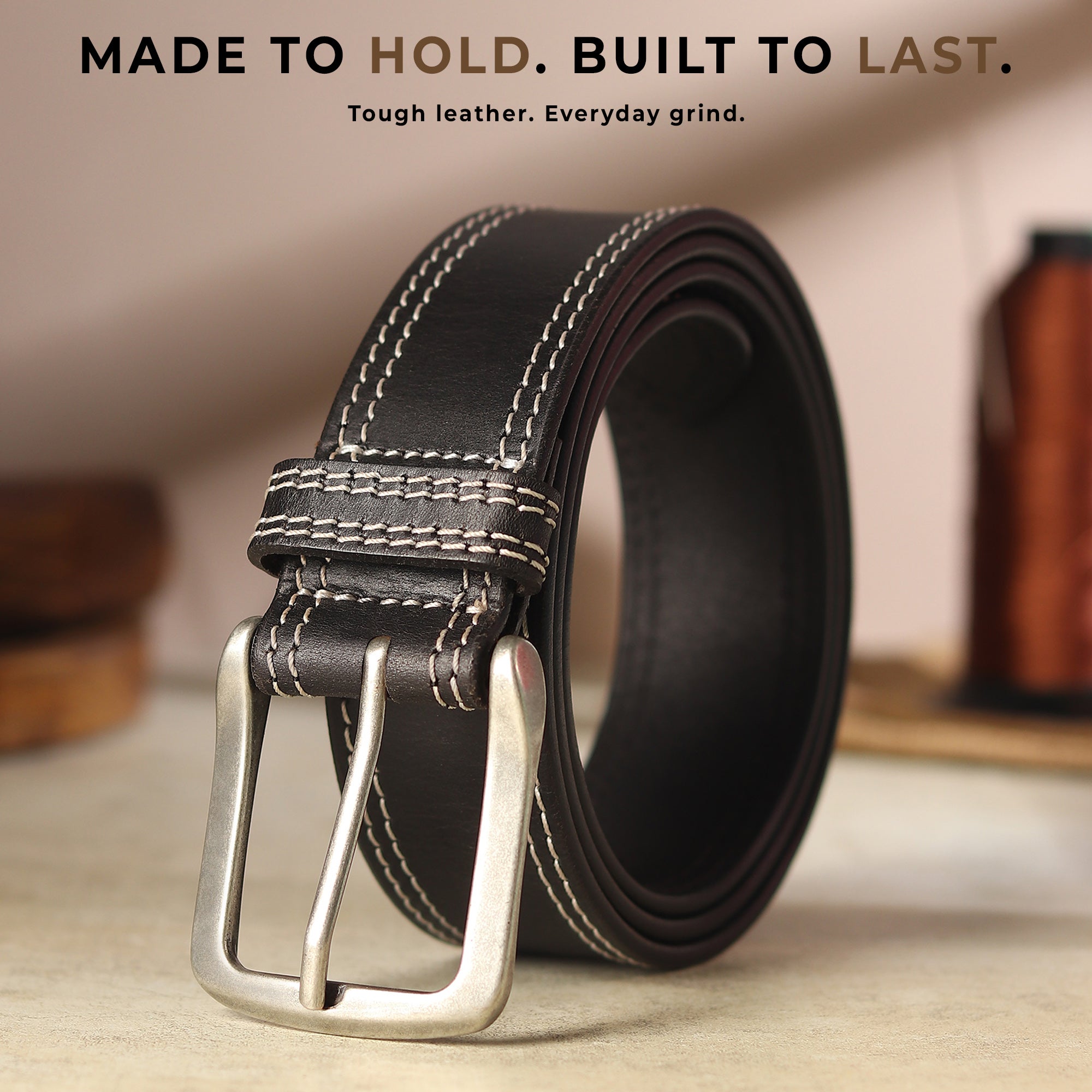 Midnight Ranger Black Leather Belt thumbnail 31
