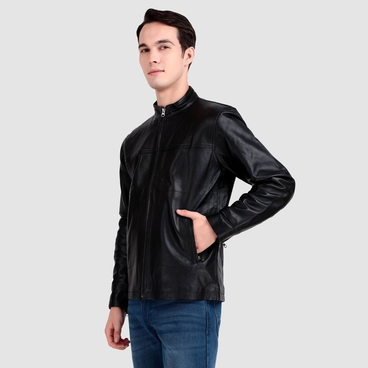 Midnight Rider Black Leather Jacket thumbnail 3