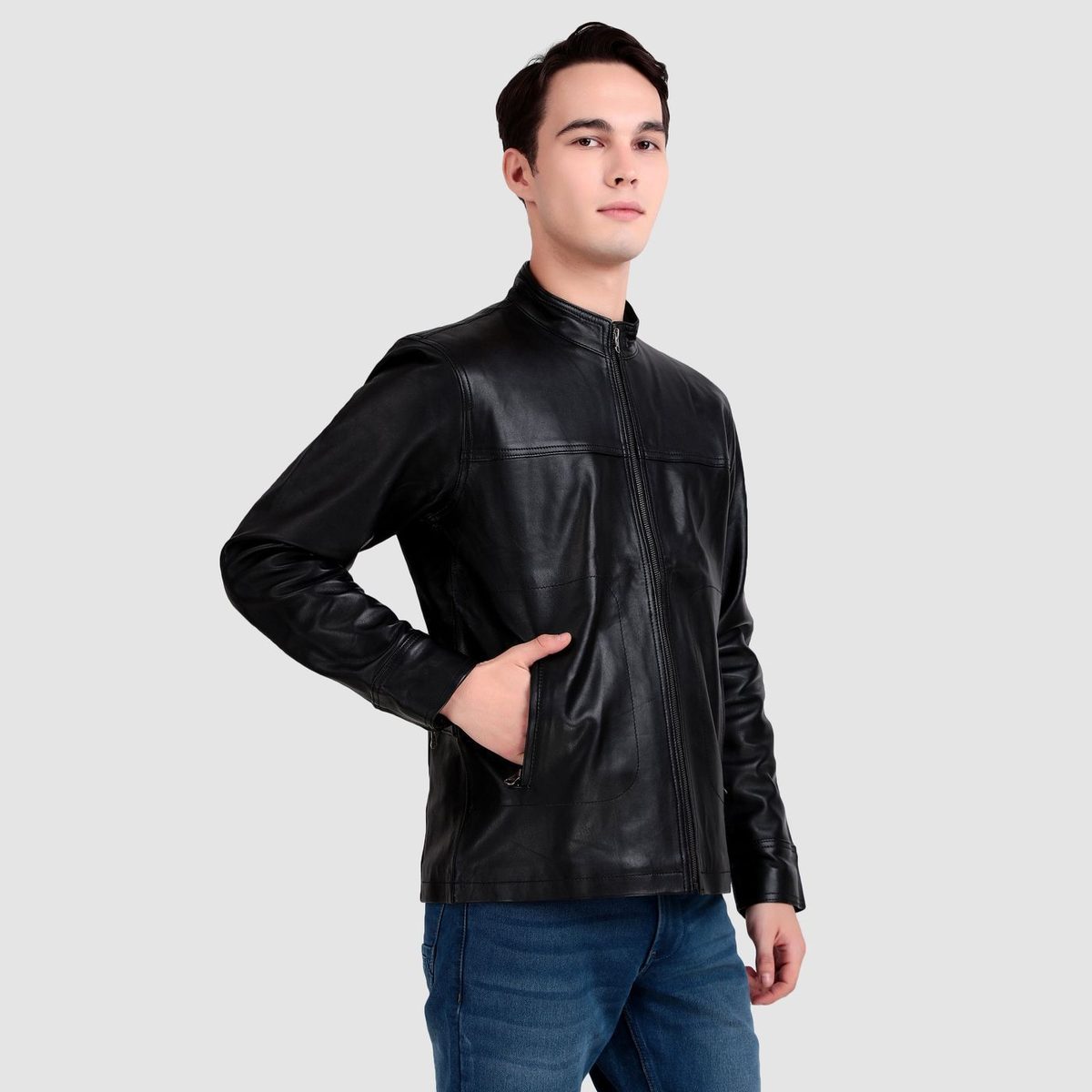 Midnight Rider Black Leather Jacket thumbnail 4