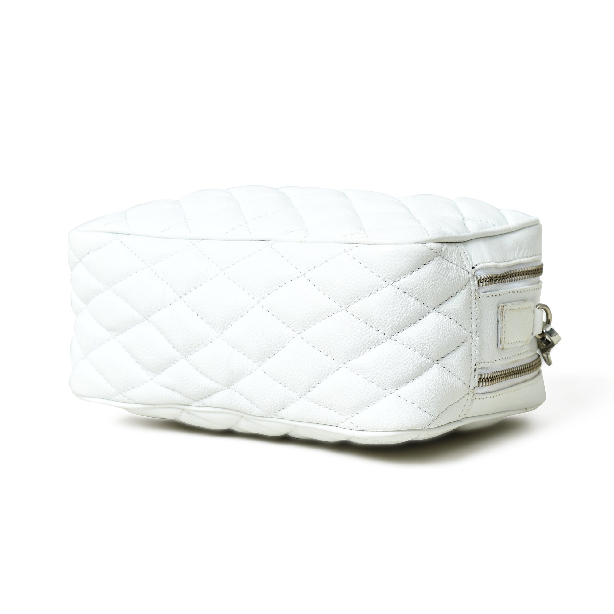 Stylish Mini Quilted Crossbody Bag, White thumbnail 6