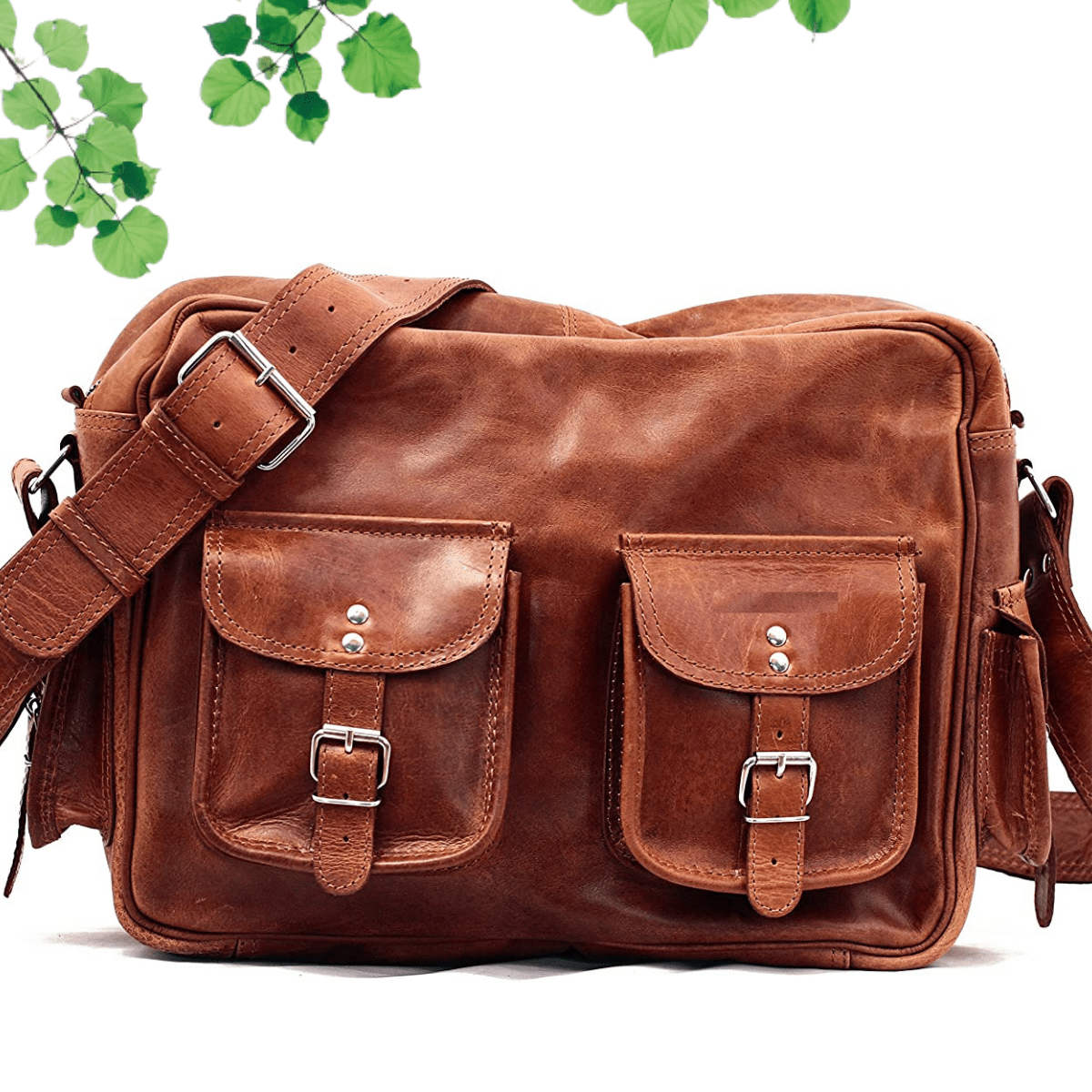 IndiFash - Multipurpose Handcrafted Leather Travel Bag | 100% Genuine Leather thumbnail 7