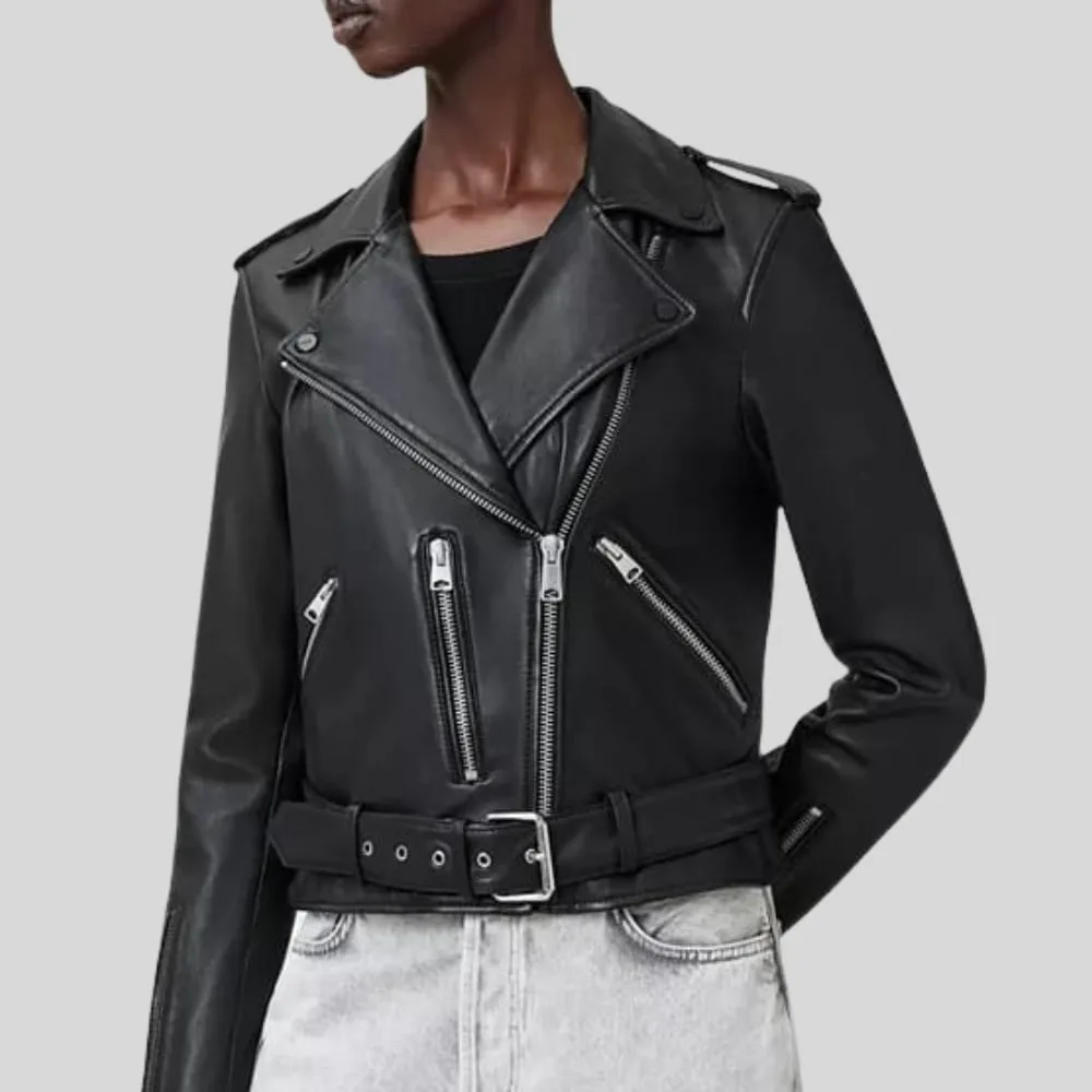 Naivya Genuine Leather Jacket For Women
