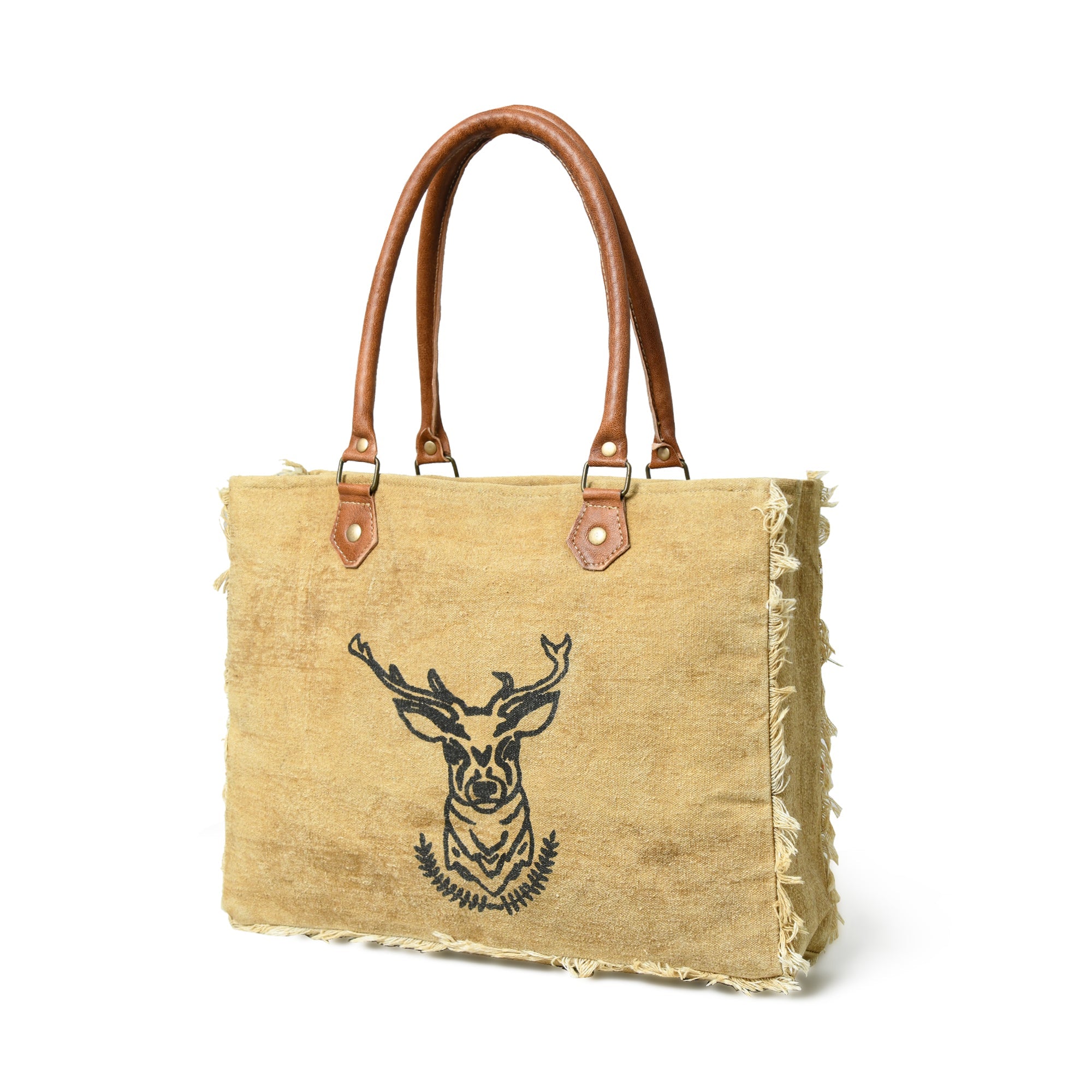 Nordic Charm Canvas Shoulder Tote thumbnail 3
