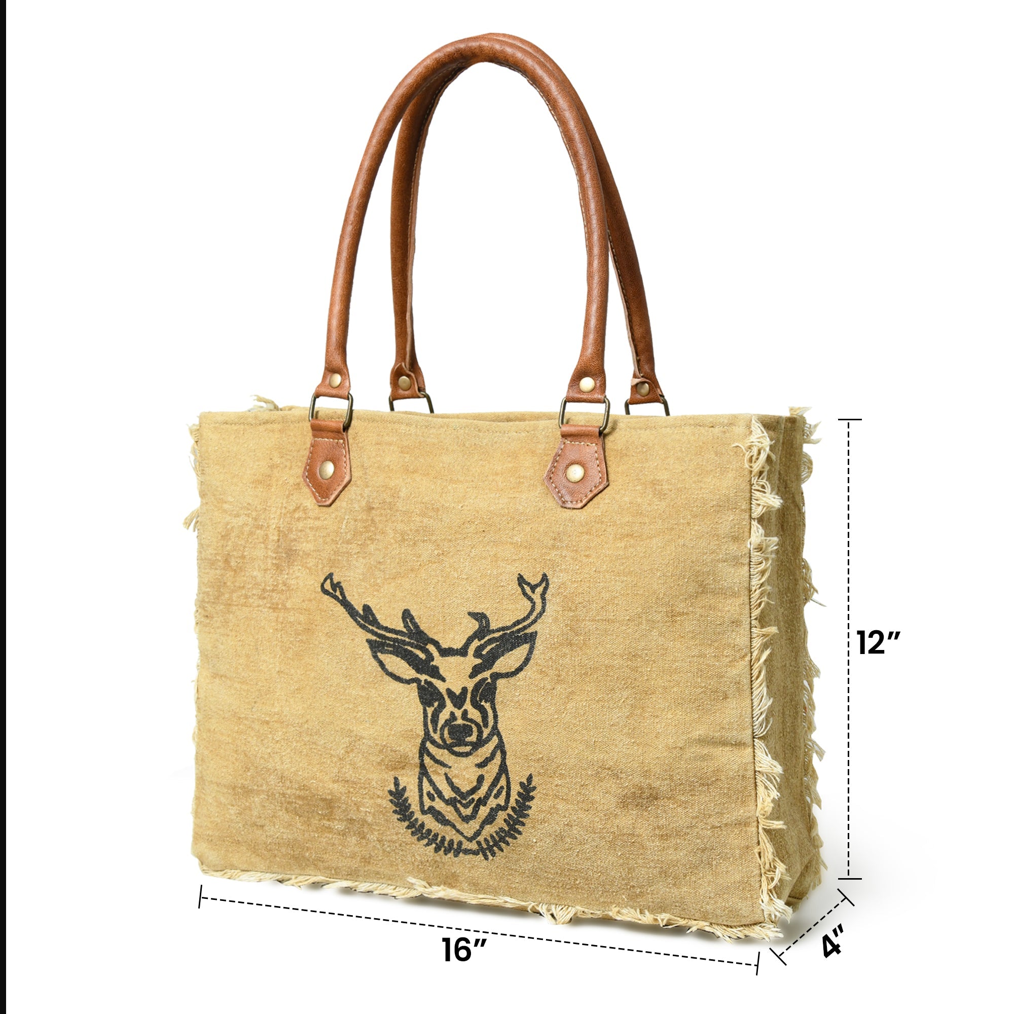 Nordic Charm Canvas Shoulder Tote thumbnail 7