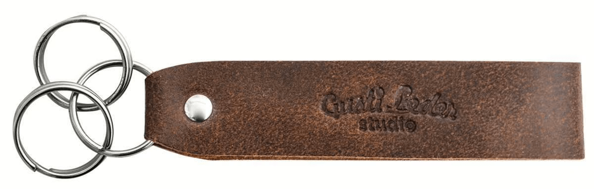 Key chain Brown Leather thumbnail 3