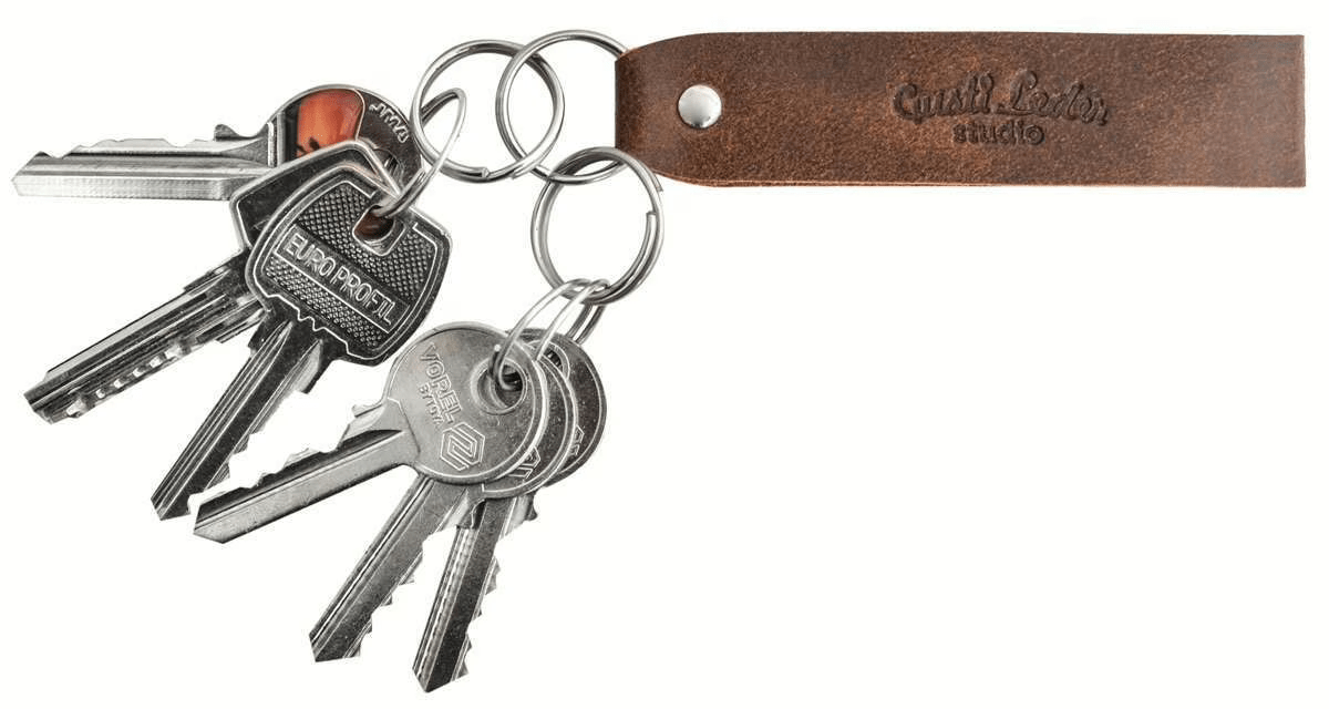 Key chain Brown Leather thumbnail 4