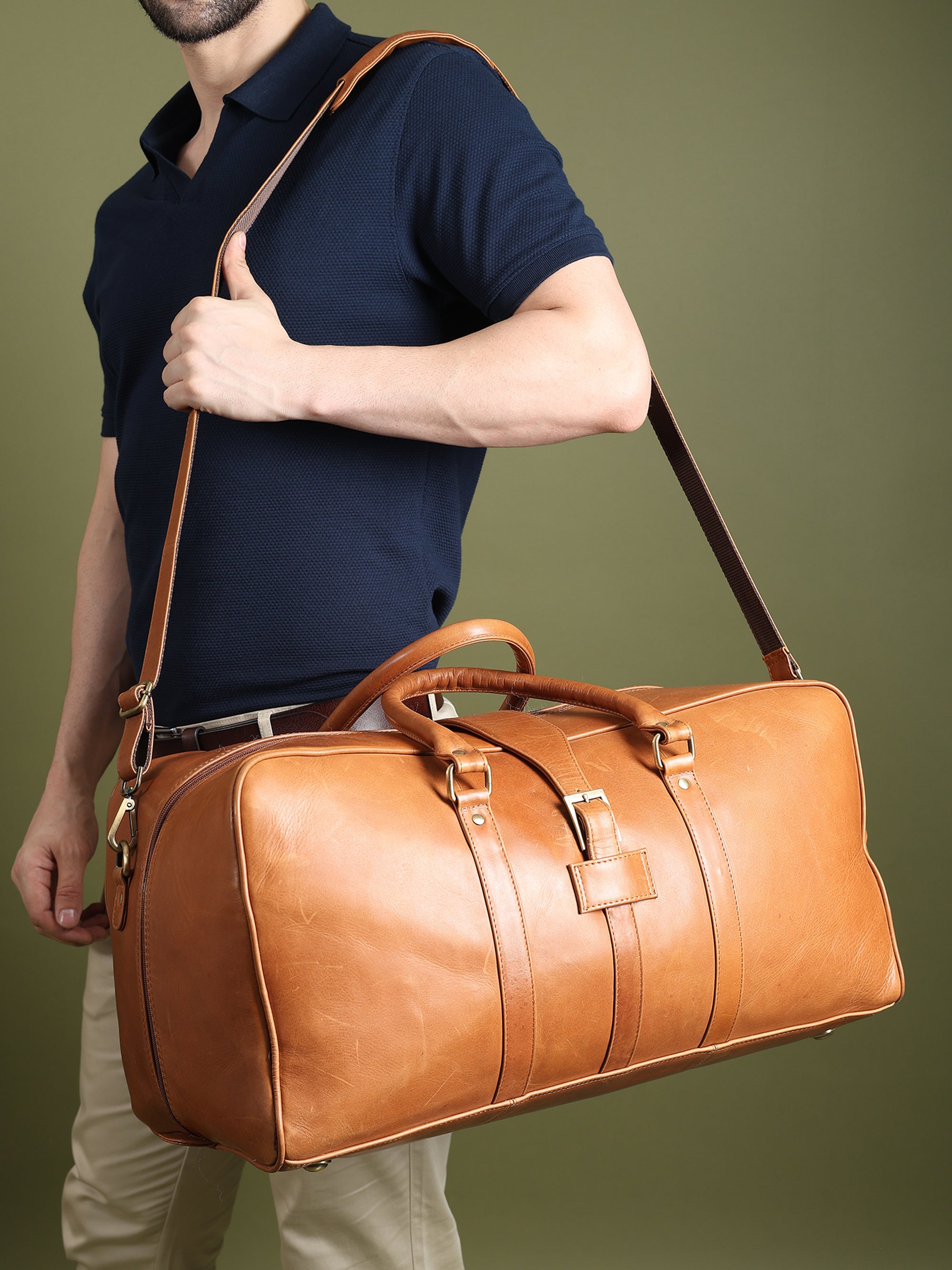 Port Blair Leather Duffle Travel Bag thumbnail 5