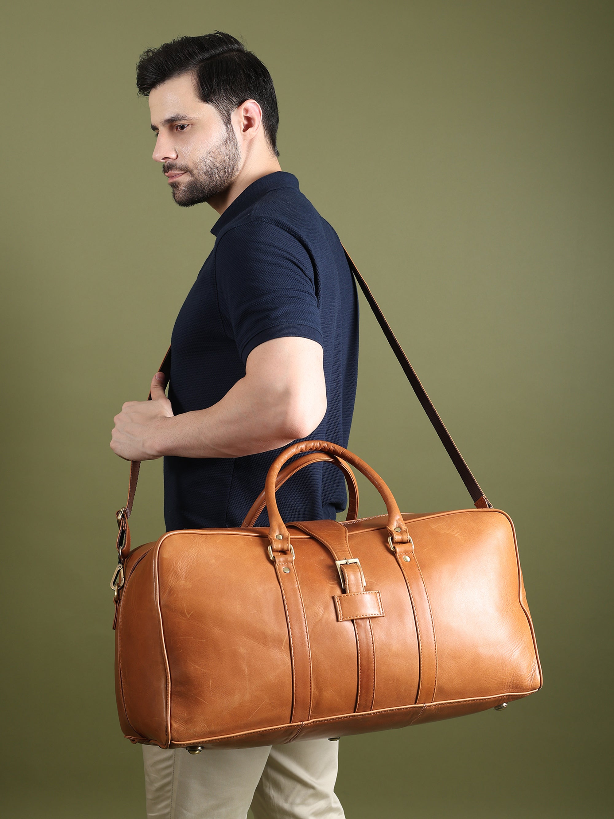 Port Blair Leather Duffle Travel Bag thumbnail 6