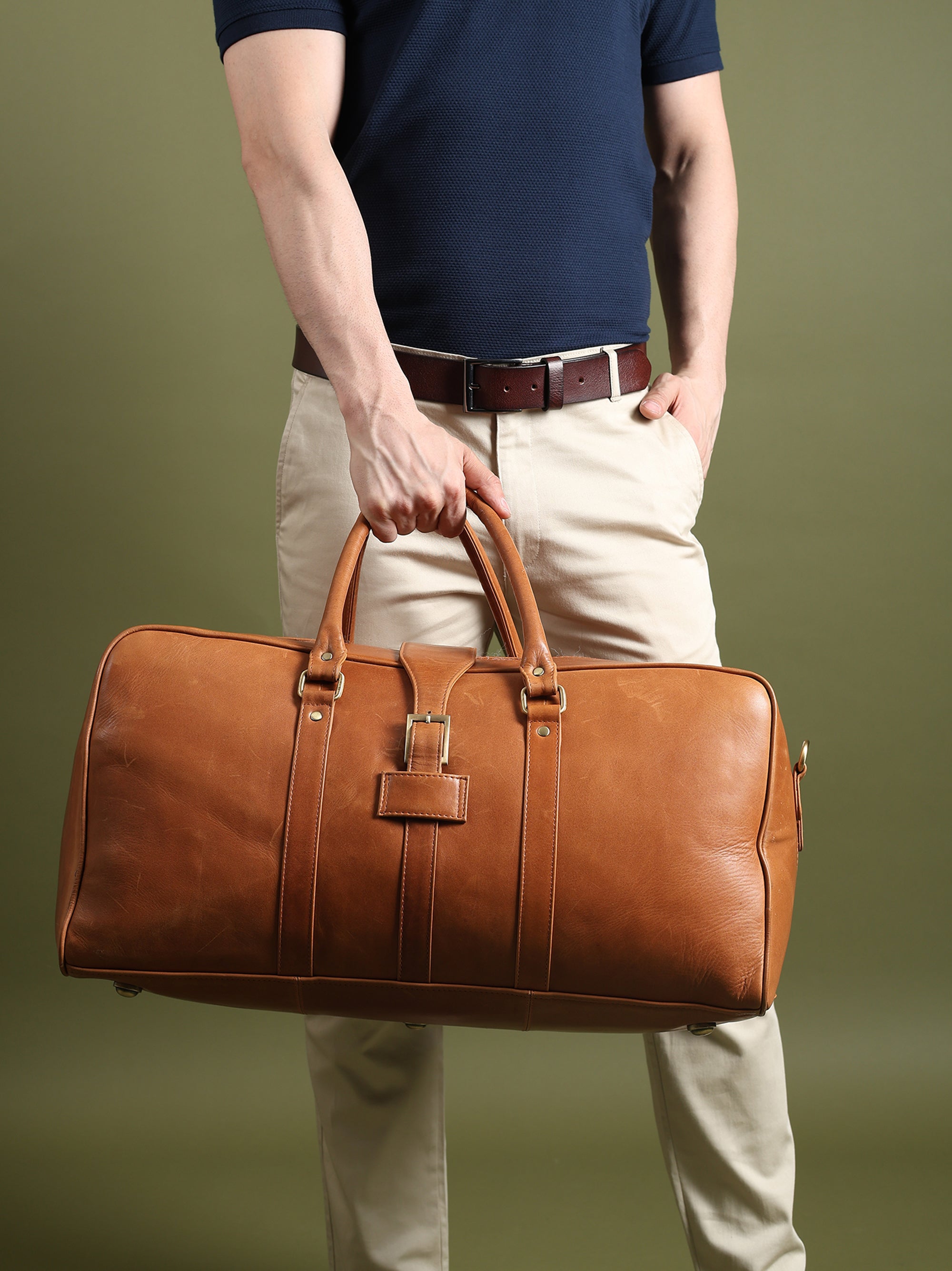 Port Blair Leather Duffle Travel Bag thumbnail 9