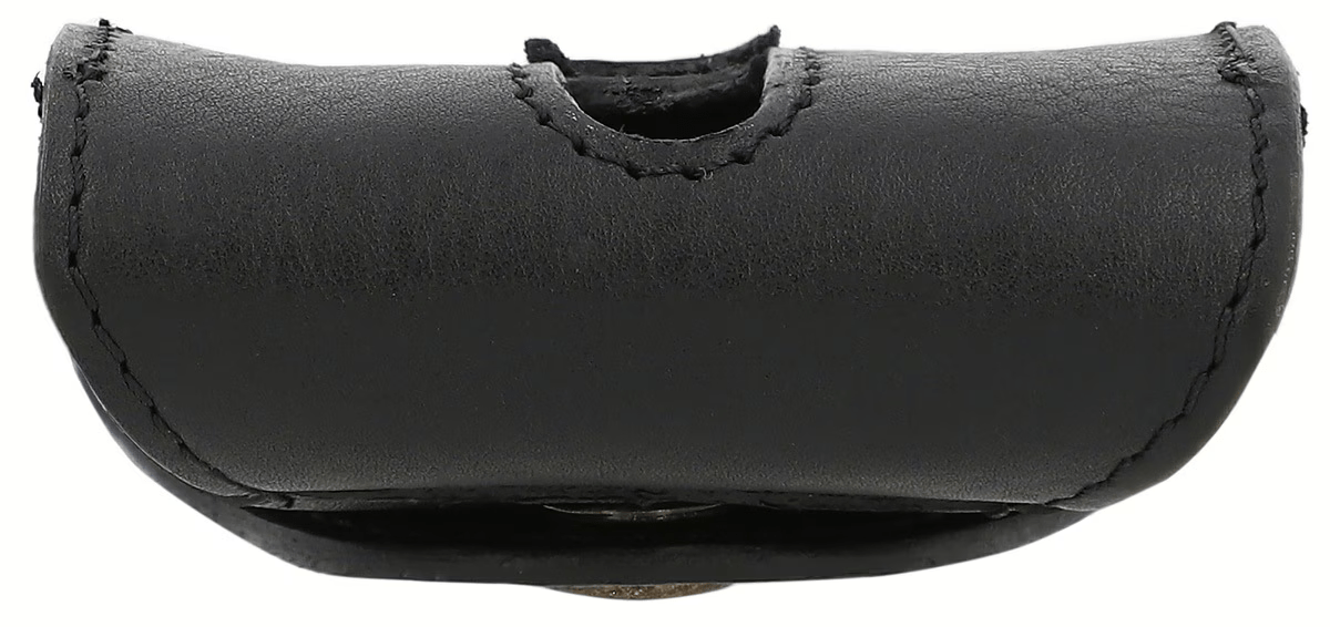 Premium Black Leather Dog Poop Bag Dispenser thumbnail 3