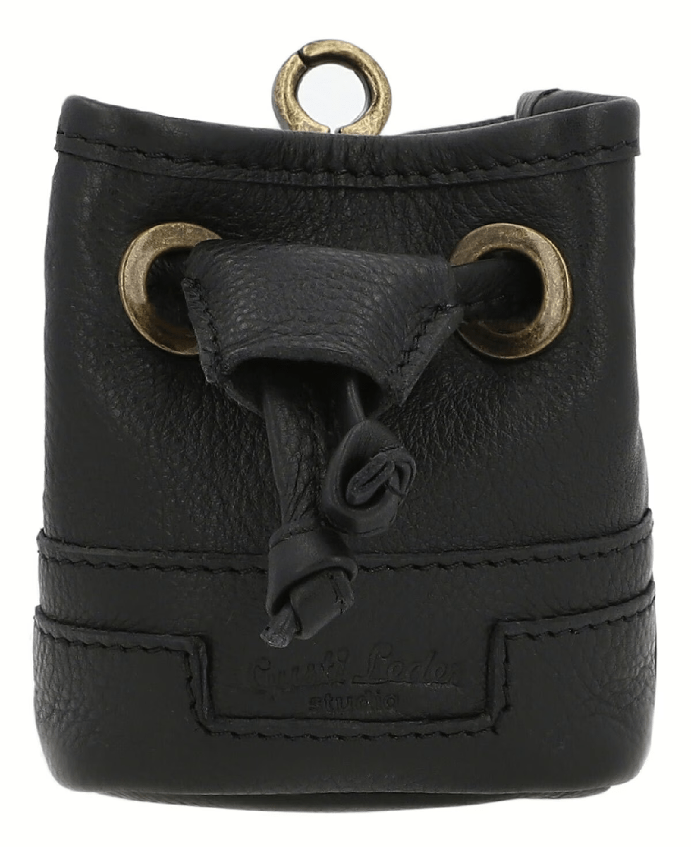 Premium Black Leather Dog Treat Bag thumbnail 4