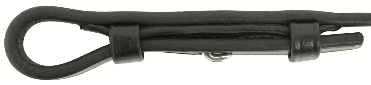 Premium Black Leather English Snaffle Bridle thumbnail 2