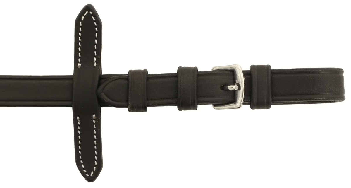Premium Brown Leather Bridle Loop Reins thumbnail 3