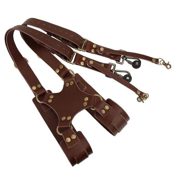 Premium Double Shoulder Leather Camera Strap thumbnail 2