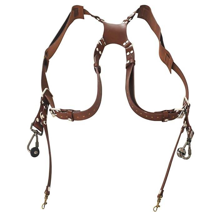 Premium Double Shoulder Leather Camera Strap thumbnail 5